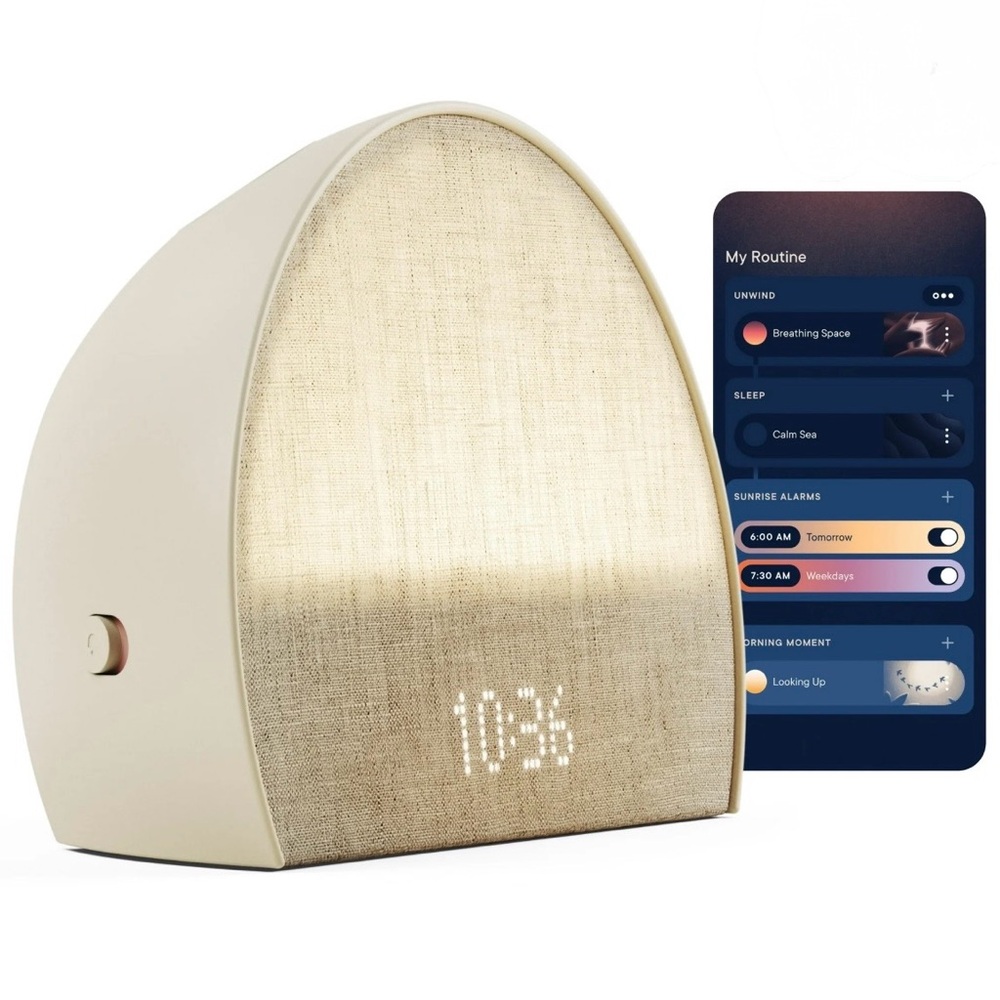 Hatch Restore 2 Sunrise Alarm Clock, Sound Machine, Smart Light (Putty)